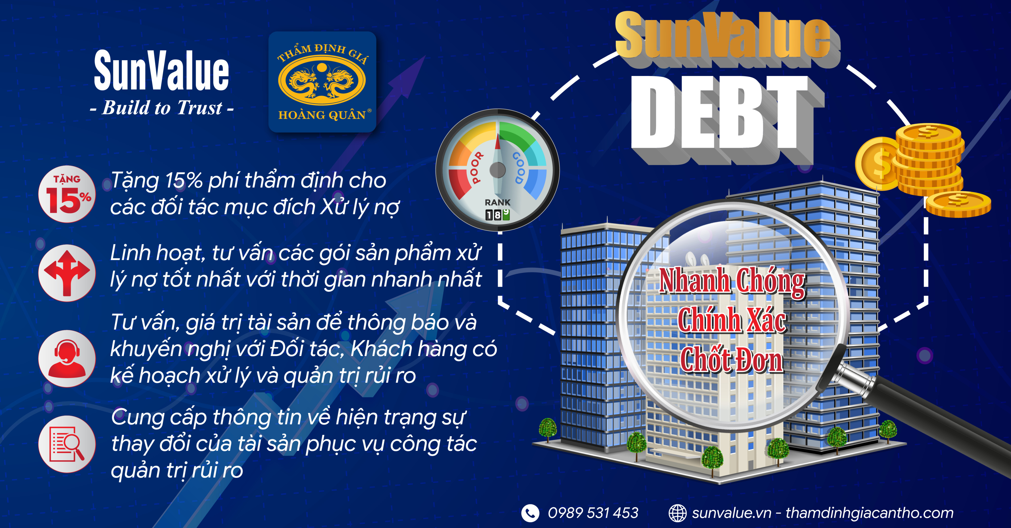 GÓI SẢN PHẨM MỚI THẨM ĐỊNH TÀI SẢN XỬ LÝ NỢ TRỌN GÓI “SUNVALUE- DEBT ”